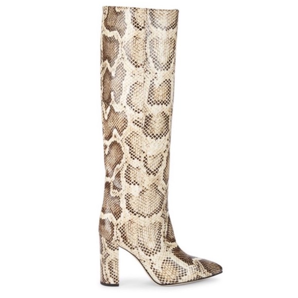 PARIS TEXAS SNAKE EMBOSSED BOOTS - Picture 2 of 4